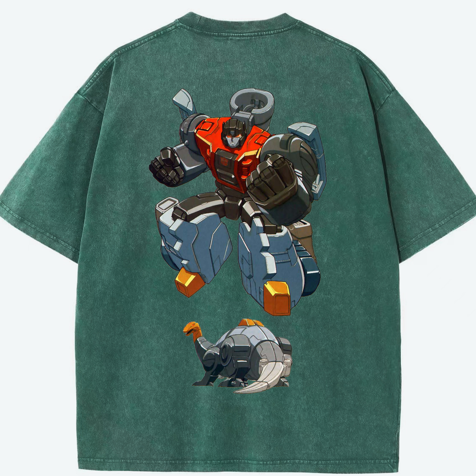（画像用）  綿100% ヴィンテージ風 半袖Tシャツ（背面プリント）